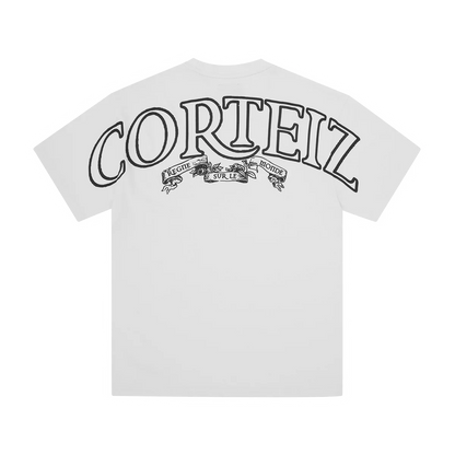 Corteiz Royale Heavyweight Tee 'White Black'