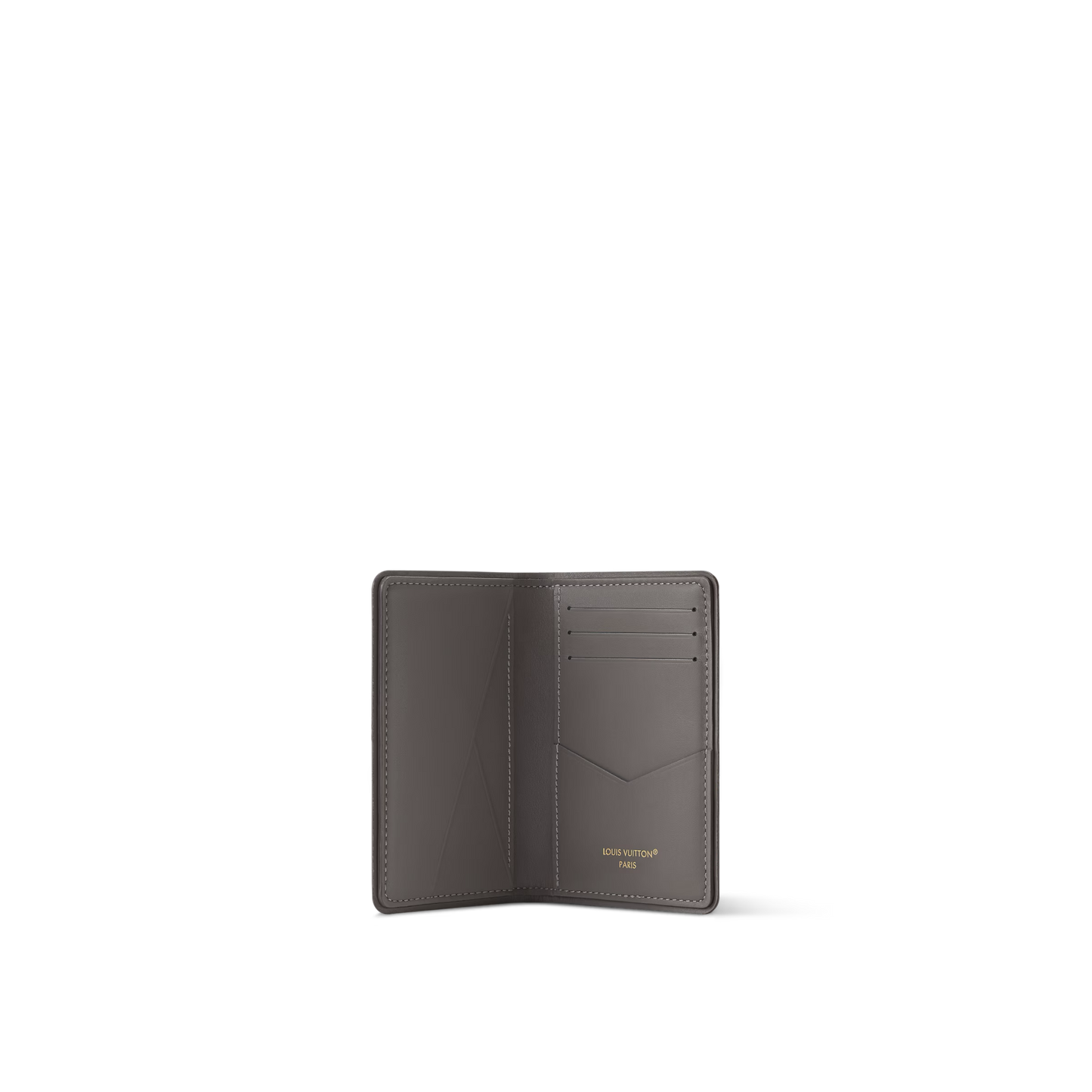 Louis Vuitton Pocket Organiser 'Monogram Mirror Coated Canvas Gunmetal'