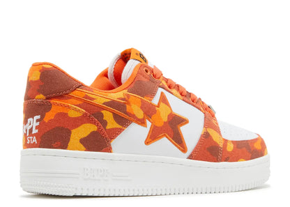 Heron Preston x A Bathing Ape Bapesta Low 'Orange Camo'