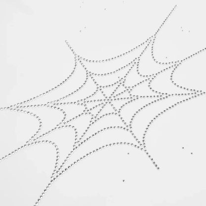 Sp5der Rhinestone Silk Tee 'White'