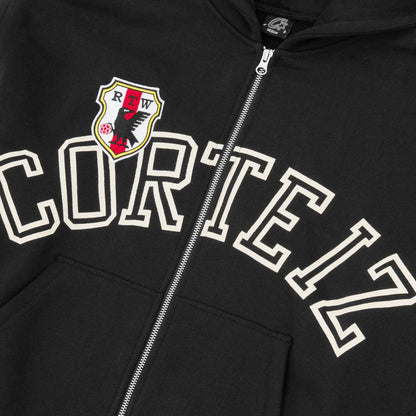 Corteiz Arch Shield Zip Hoodie 'Black'