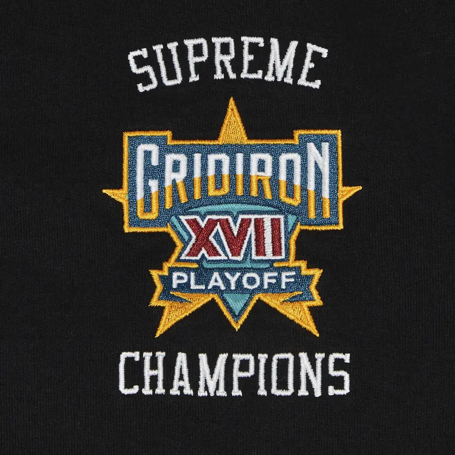 Supreme Playoffs Zip Up Hooded Sweatshirt 'Black'