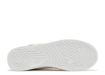 Heron Preston x A Bathing Ape Bapesta Low 'Orange Camo'