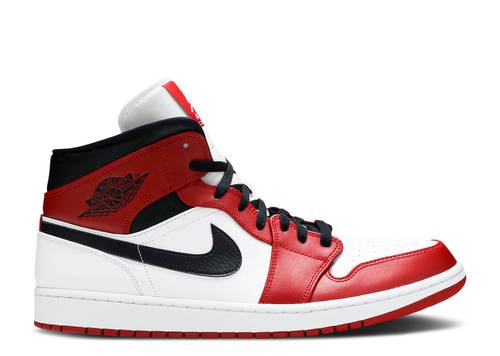 Air Jordan 1 Mid 'Chicago White Heel'
