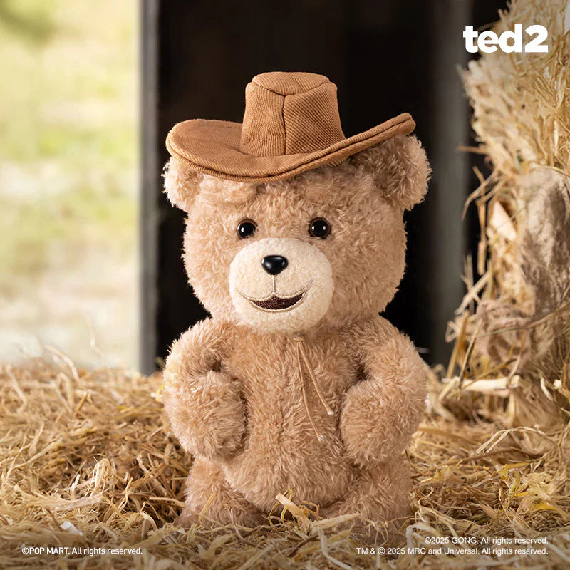 Pop Mart Ted 2 Teddy Bear Action Plush Pendant Blind Box