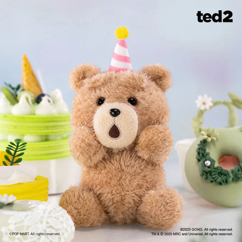Pop Mart Ted 2 Teddy Bear Action Plush Pendant Blind Box