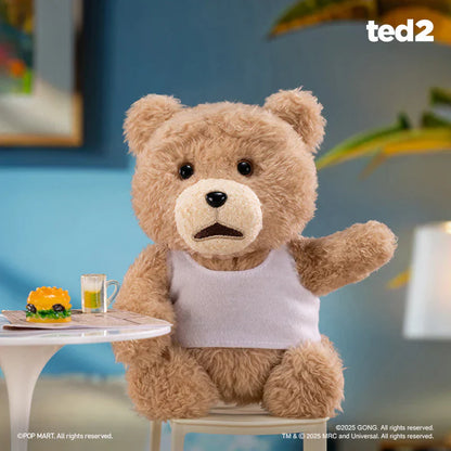 Pop Mart Ted 2 Teddy Bear Action Plush Pendant Blind Box