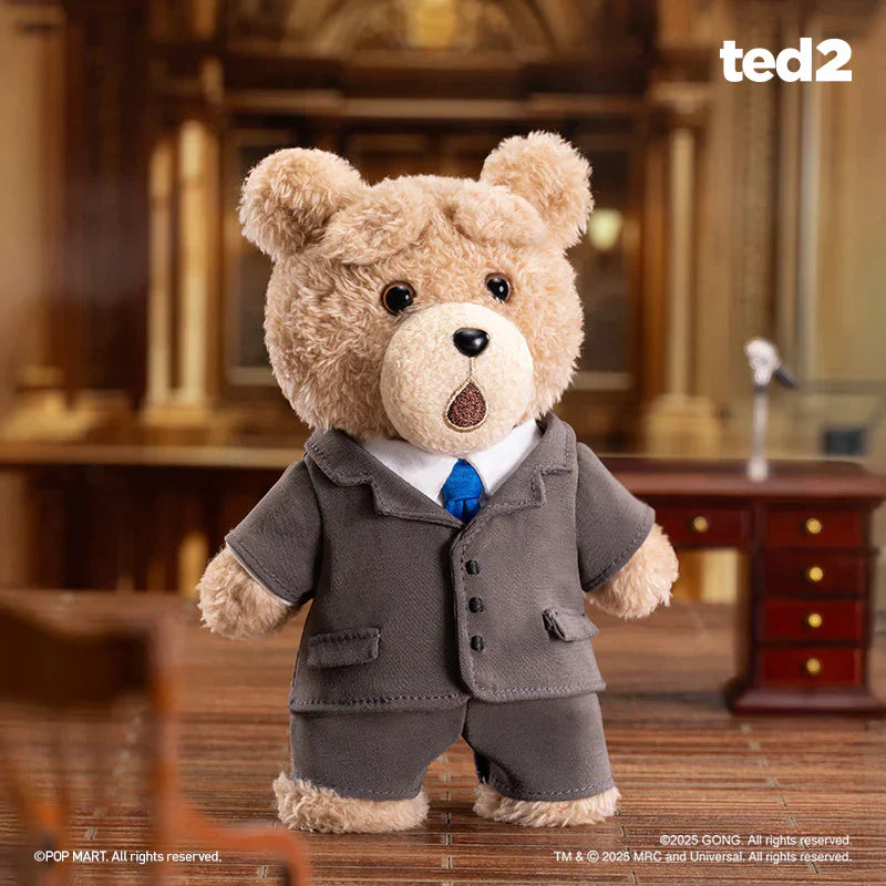 Pop Mart Ted 2 Teddy Bear Action Plush Pendant Blind Box
