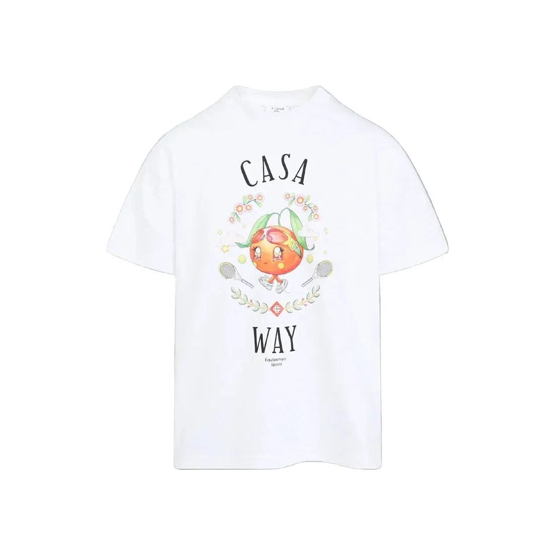 Casablanca Casa Way Orange Mascot Printed Tee 'White'