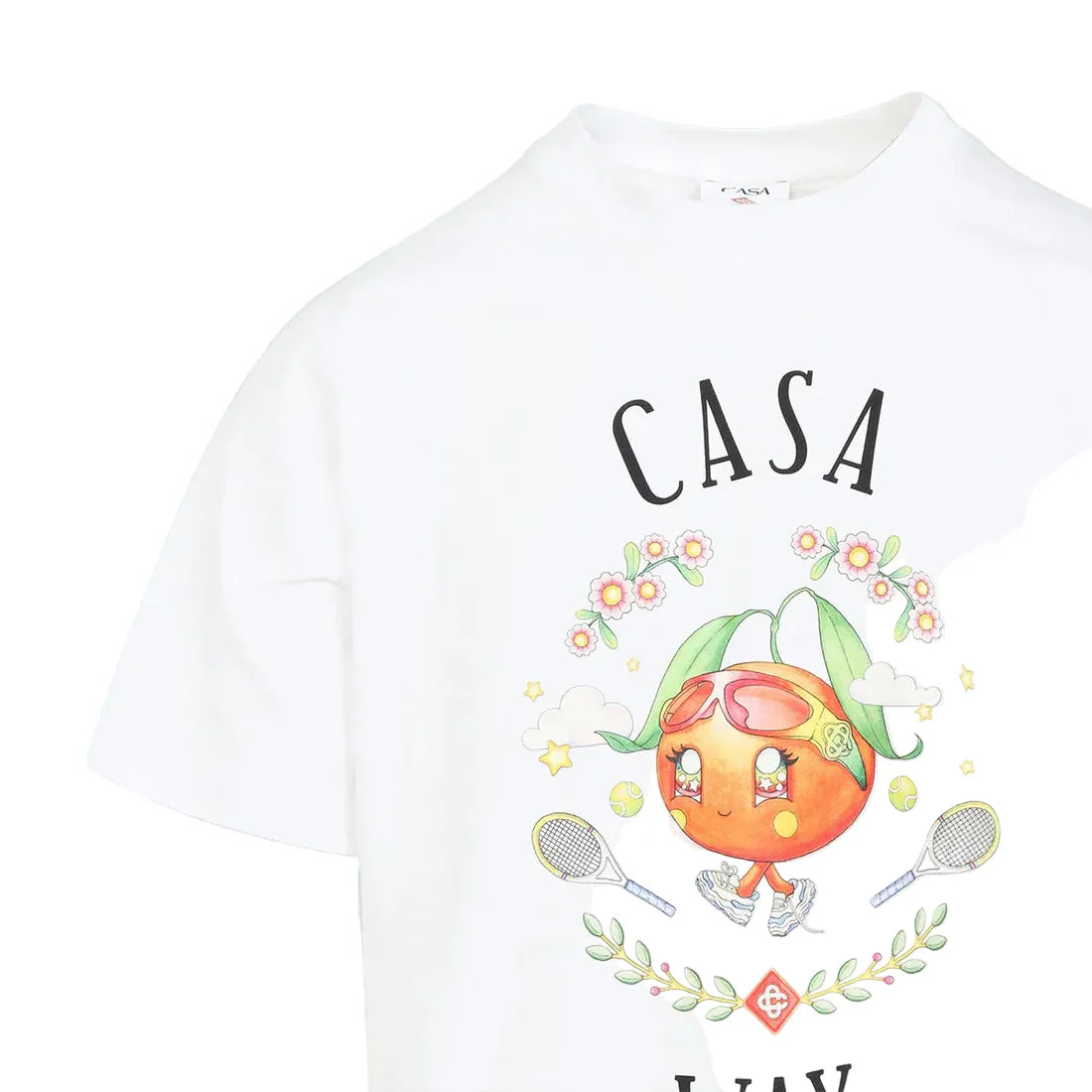 Casablanca Casa Way Orange Mascot Printed Tee 'White'