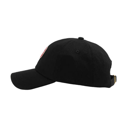 Casablanca Logo Round Embroidered Patch Cap 'Black'