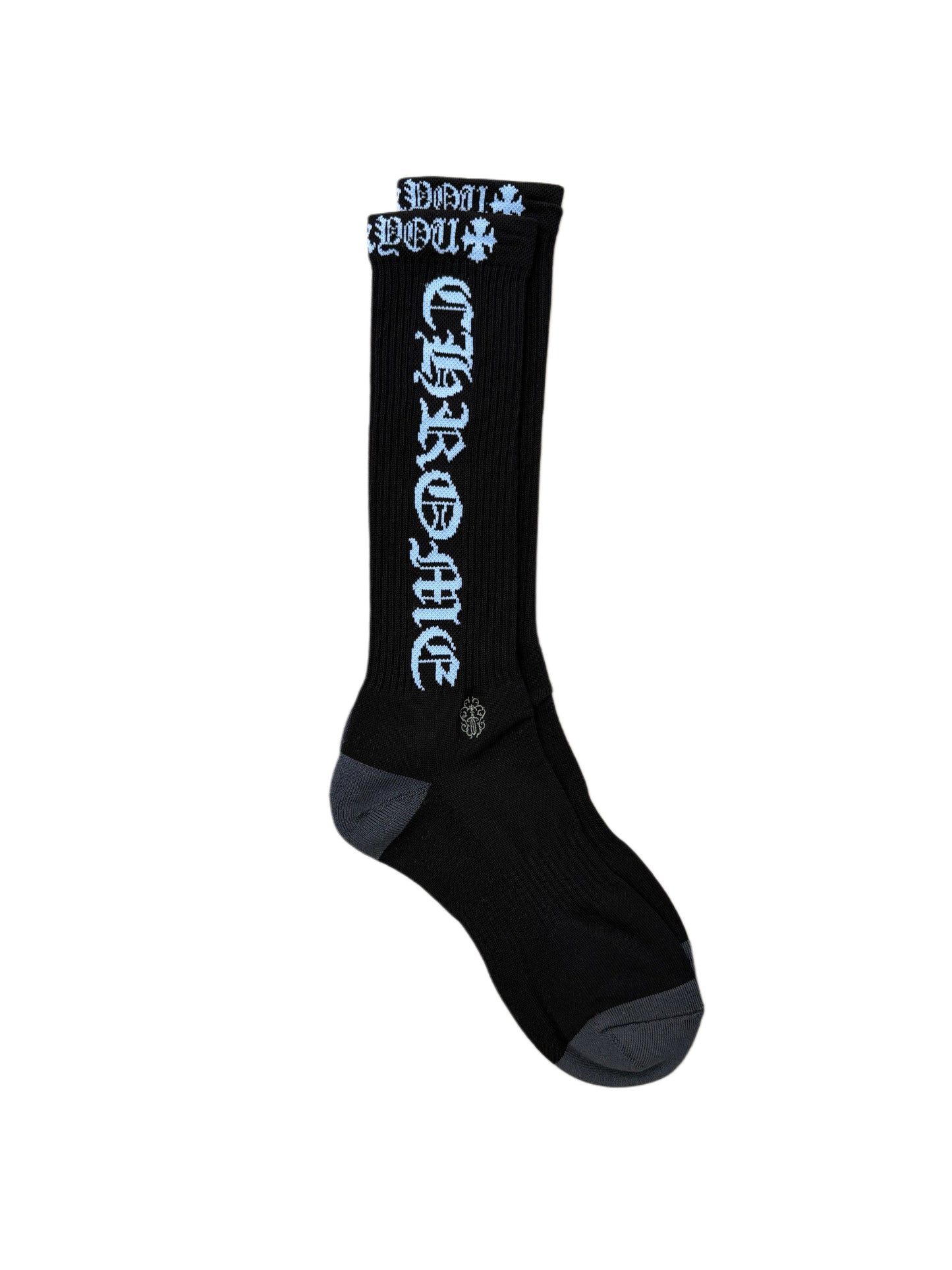Chrome Hearts Fuck You Socks 'Black Blue'