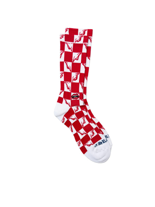 Chrome Hearts Matty Boy 99 Eyes Socks 'Red'