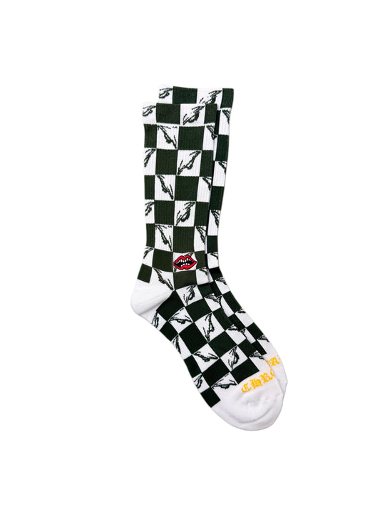Chrome Hearts Matty Boy 99 Eyes Socks 'Green'