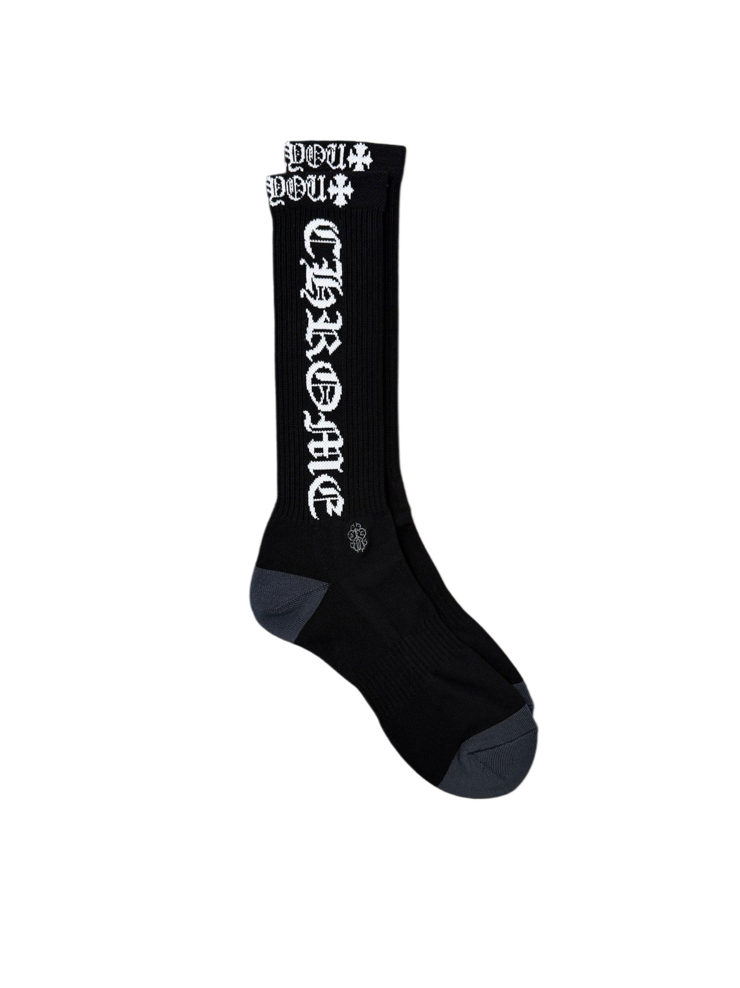 Chrome Hearts Fuck You Socks 'Black White'