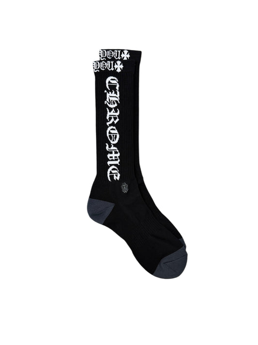 Chrome Hearts Fuck You Socks 'Black White'