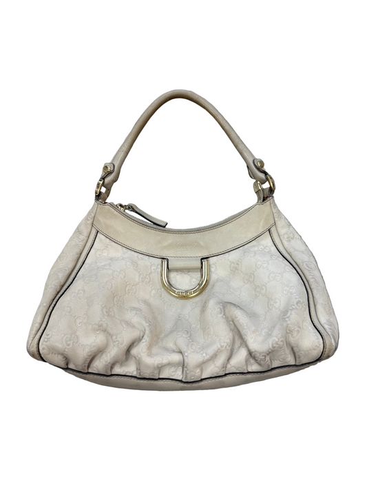 Gucci GG Monogram Abbey Shoulder Bag 'Ivory Cream'