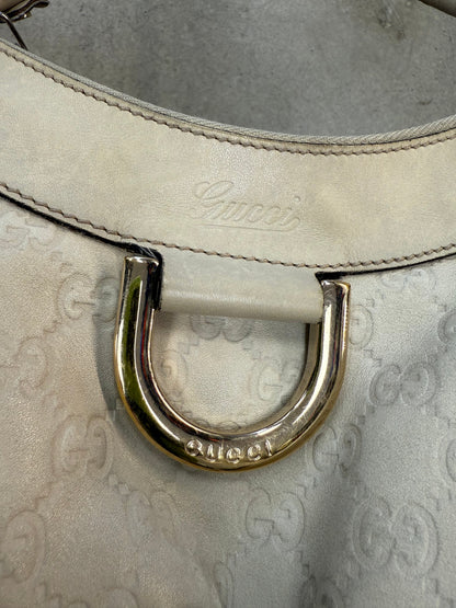 Gucci GG Monogram Abbey Shoulder Bag 'Ivory Cream'