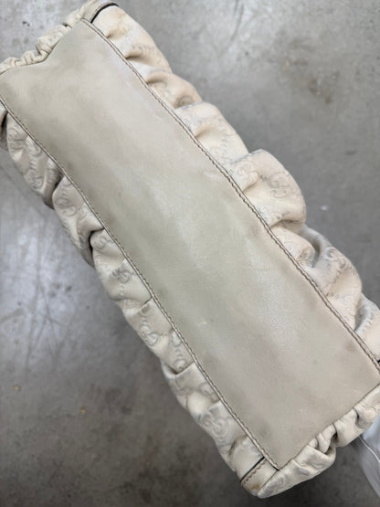 Gucci GG Monogram Abbey Shoulder Bag 'Ivory Cream'