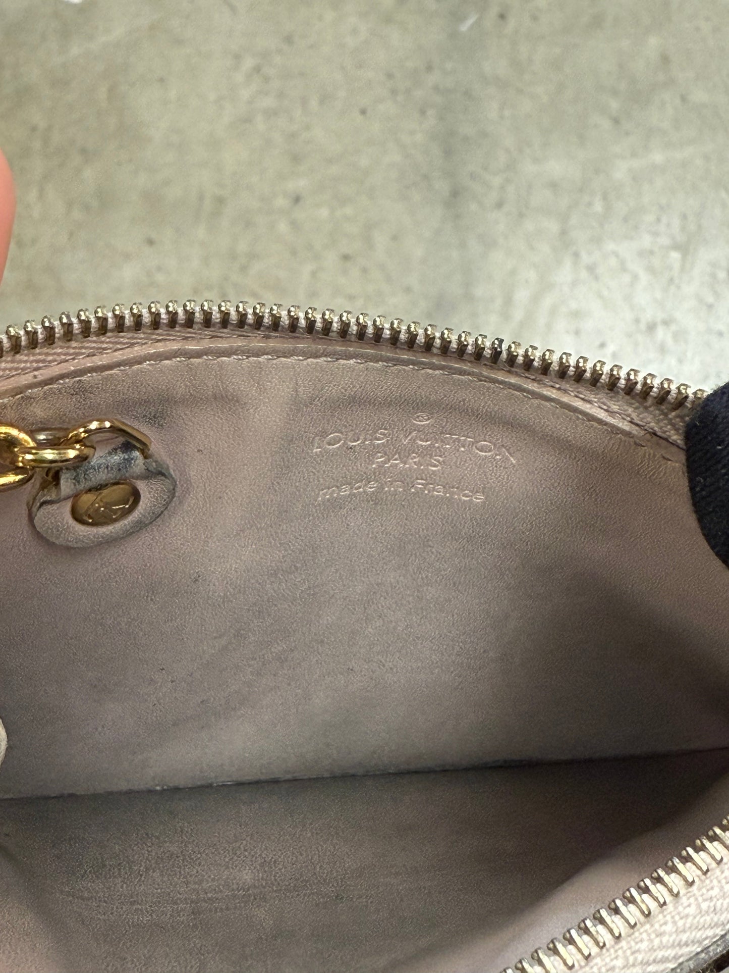 Louis Vuitton Vernis Pochette Coin Case 'Amethyst Yellow'
