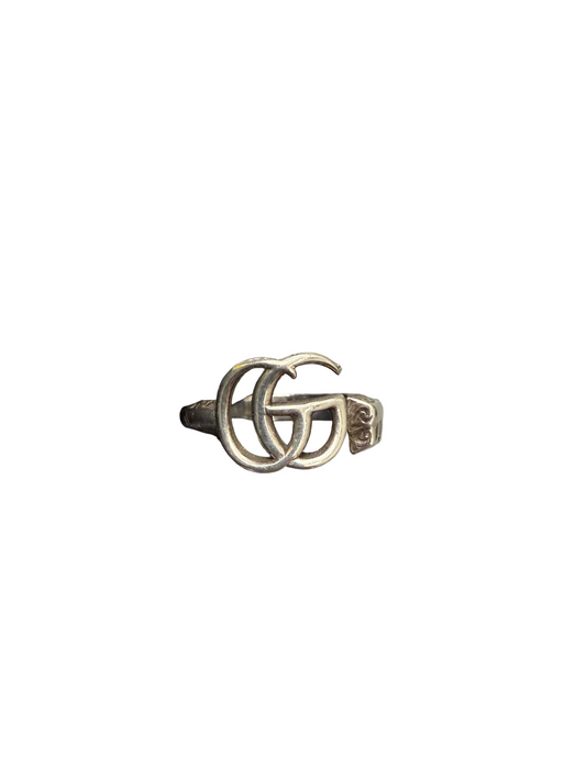 Gucci GG Marmont Key Motif Ring 'Silver'