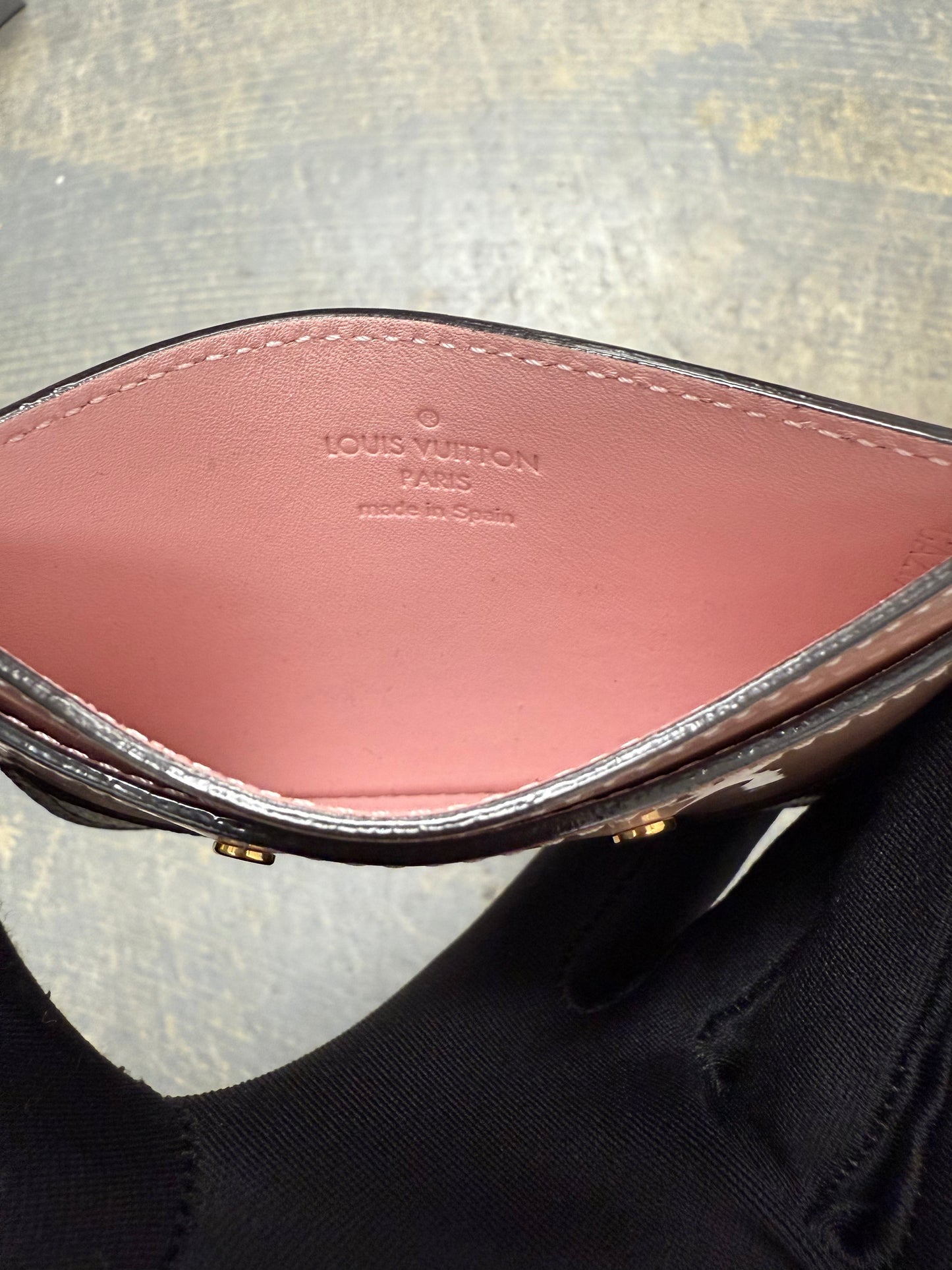 Louis Vuitton Vernis Porte Card Holder 'Pink'