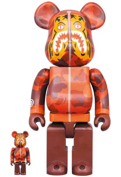 Bearbrick x BAPE Camo Tiger 100% & 400% Set