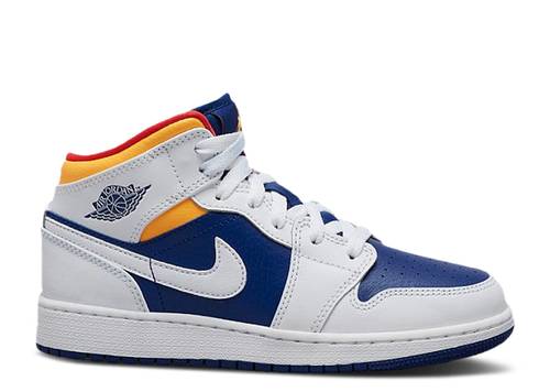 Air Jordan 1 Mid 'Royal Blue Laser Orange' (GS)