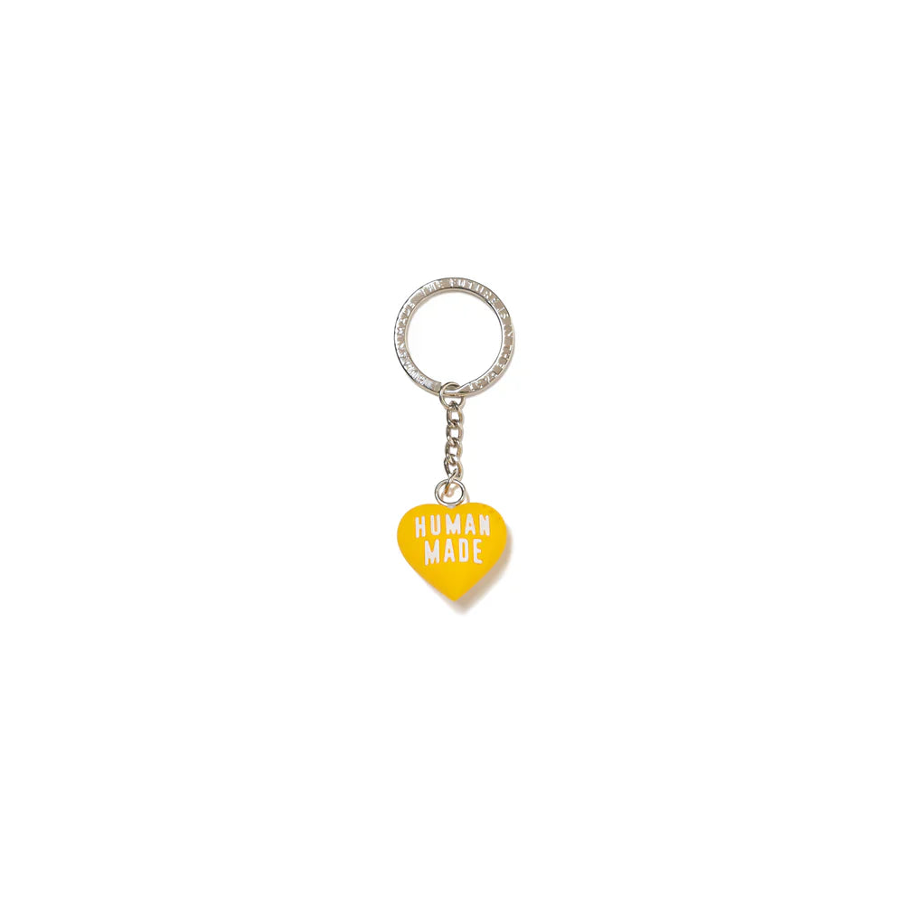 Human Made Heart Rubber Keychain 'Yellow'
